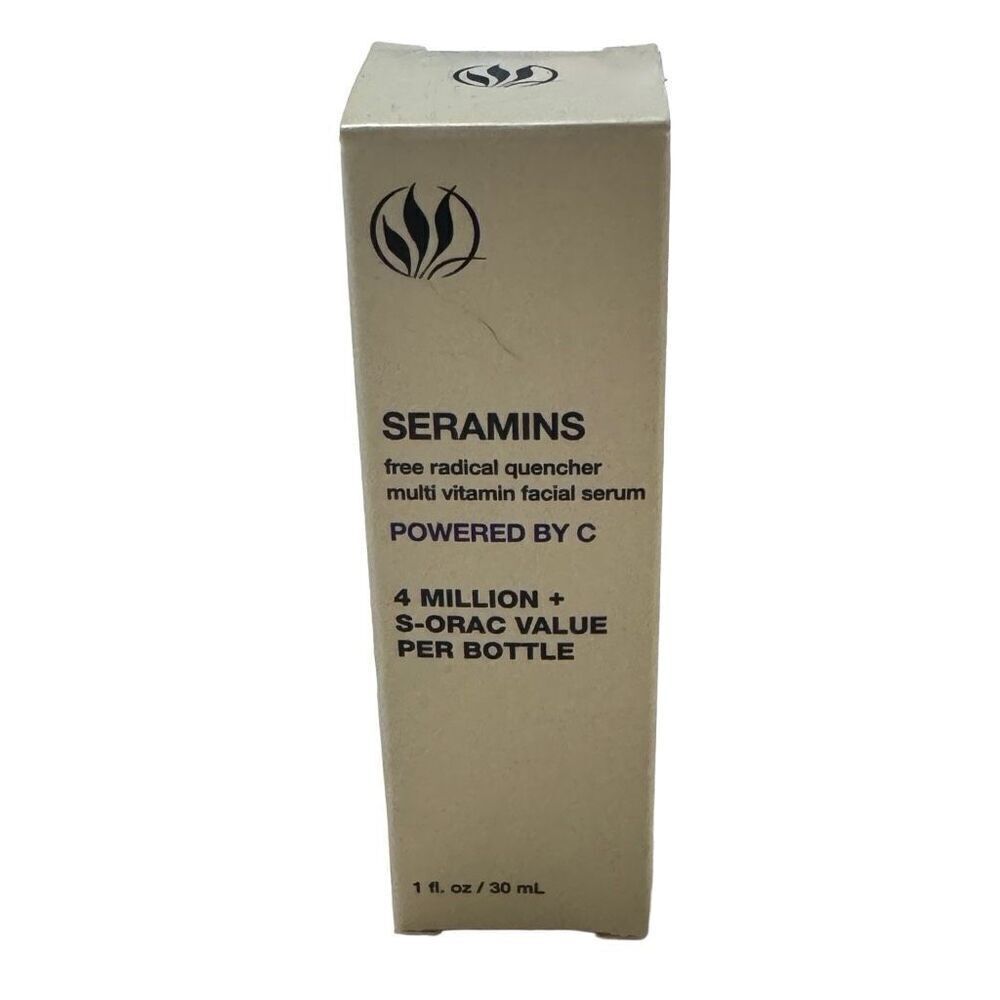SERIOUS SKINCARE FACE SERUM 1oz SERAMINS POWERED BY C MULTI VITAMIN - BRAND NEW